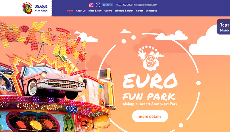 Euro Fun Park | <br>Website Design Johor Bahru