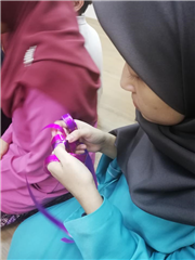 Making ketupat using ribbon and Challenging game for Selamat Hari Raya 2019