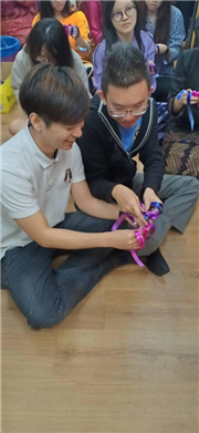 Making ketupat using ribbon and Challenging game for Selamat Hari Raya 2019