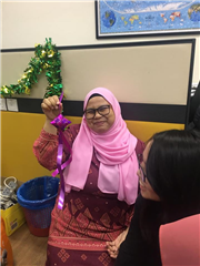 Making ketupat using ribbon and Challenging game for Selamat Hari Raya 2019